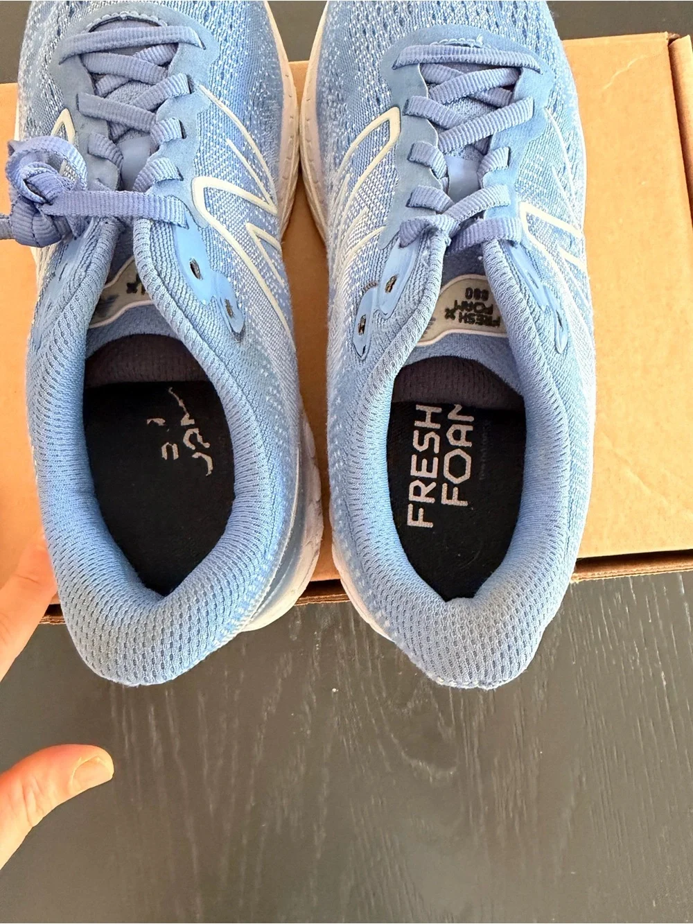 New Balance Women's Light Blue Athletic Running Sneakers